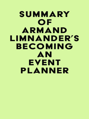 cover image of Summary of Armand Limnander's Becoming an Event Planner